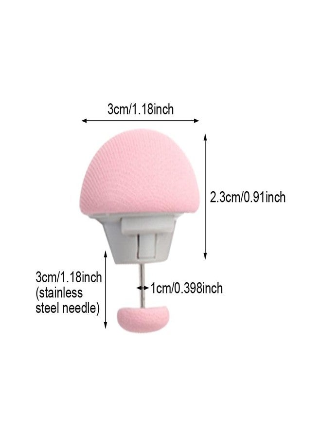 Mluffy Mushroom Duvet Cover Comforter Pins Cotton Quilt Fixer Duvet Double-Sided Fasteners Anti-Movement Bed Quilt for Blanket (Pink) (Pack of 10) - Image 2